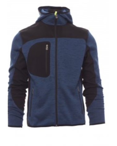 Veste tricotée a capuche femme