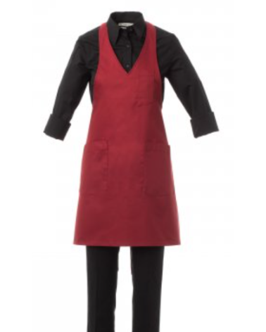 Tablier de cuisine col V