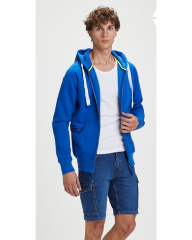 SWEAT de travail zippé à capuche