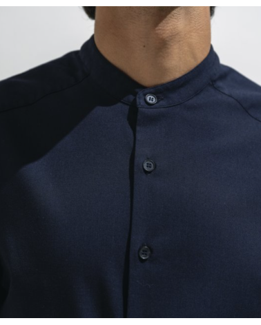 Chemise homme col mao stretch – Hôtellerie & Boutique