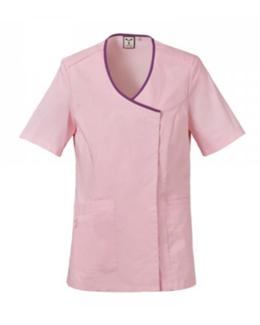 Blouse médicale femme manches courtes stretch
