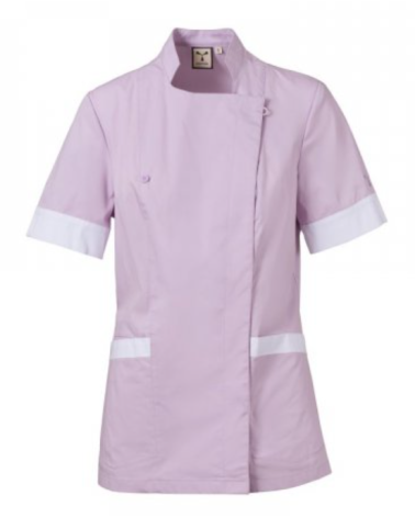 Blouse médicale femme stretch col mao